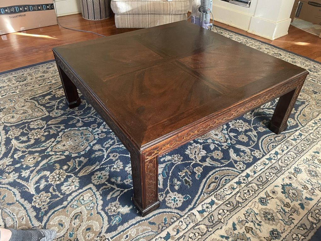 Solid Wood Square Coffee Table