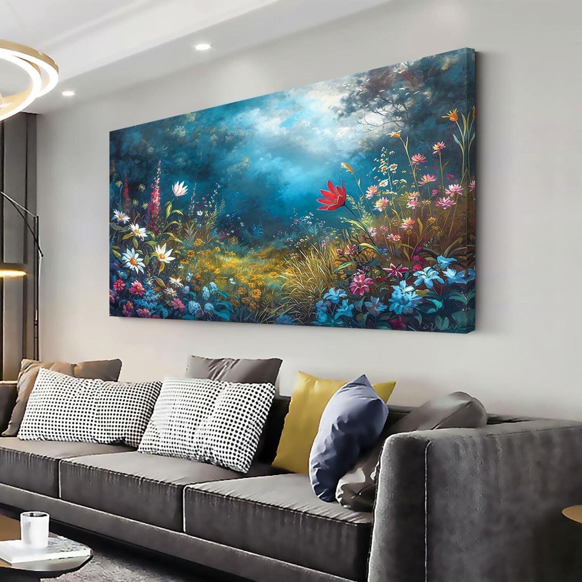 48x24in LASMOND Grassland Forest Wall Art