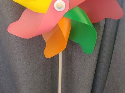 Colorfull wood Garden Pinwheel