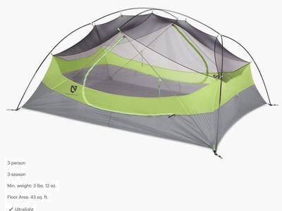 NEW Nemo Dagger 3P Tent Birch (MSRP $650)