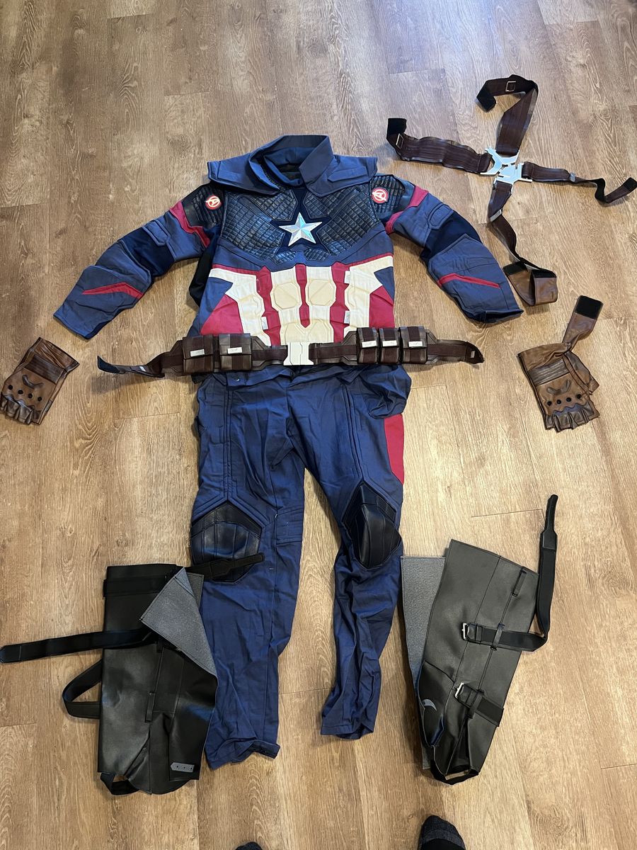 Mens Caltain America Cosplay Costume