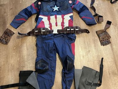 Mens Caltain America Cosplay Costume