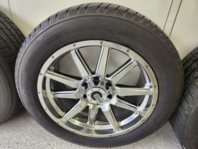 20" Mamba Wheels + Michelin Defender LTX M/S Tires – 265/50R20 – Great Condition w/ Minor Curb Rash