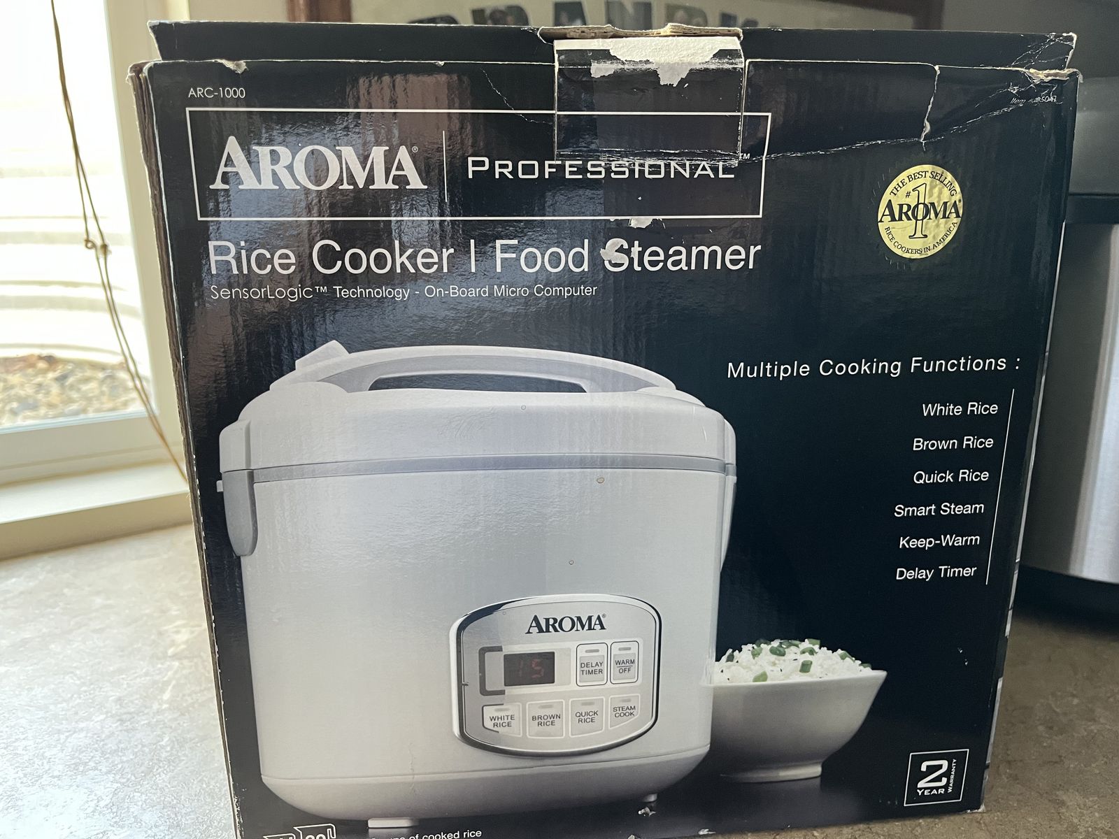 Aroma steamer and rice cooker