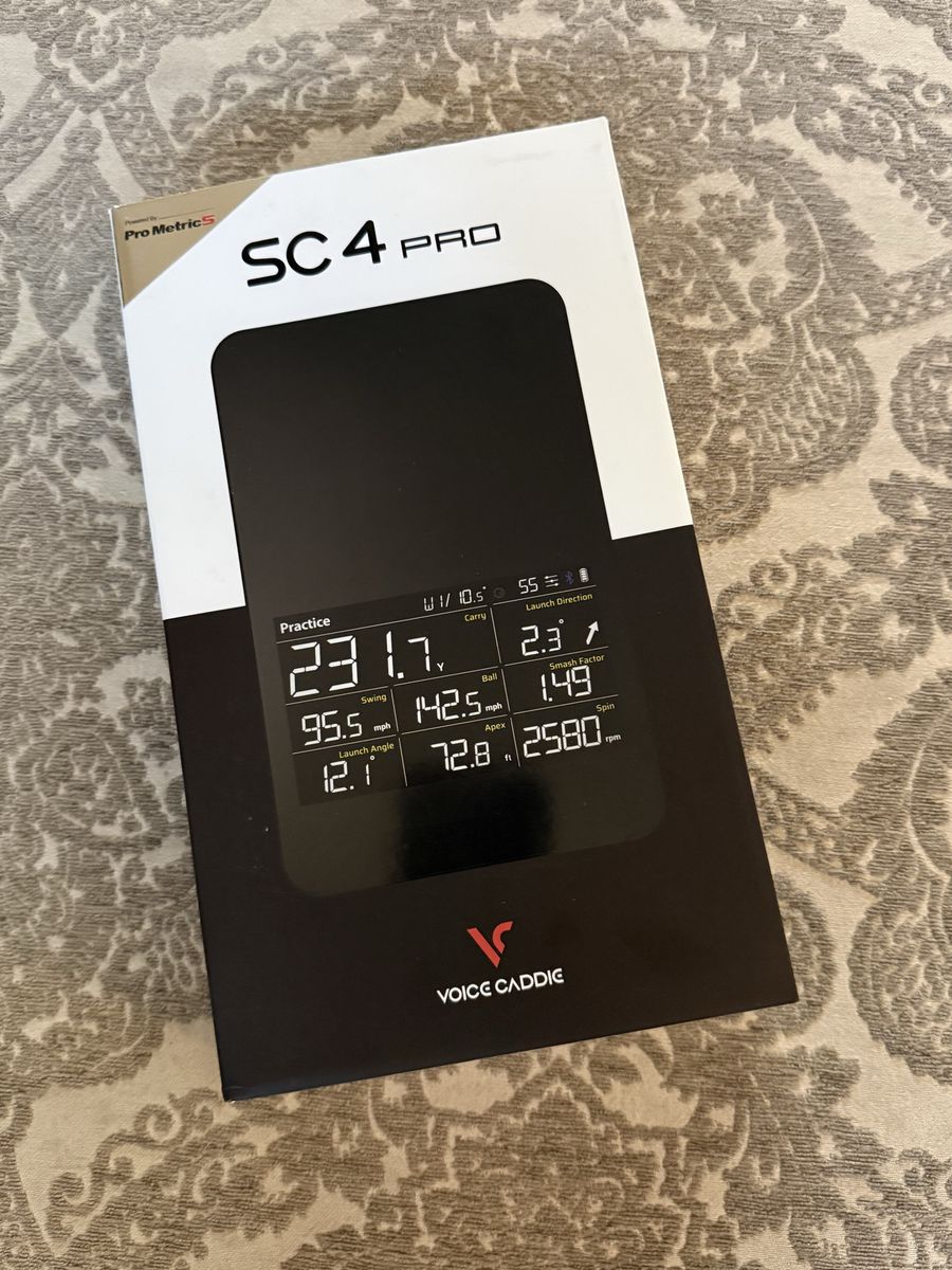 Voice Caddie SC 4 Pro Golf Launch Monitor with Display and Box