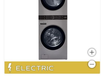 LG WashTower (washer + dryer combo, single unit)