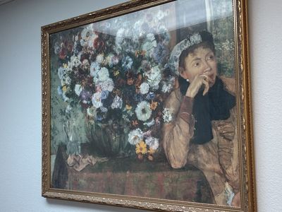 Degas Print woman with flowers