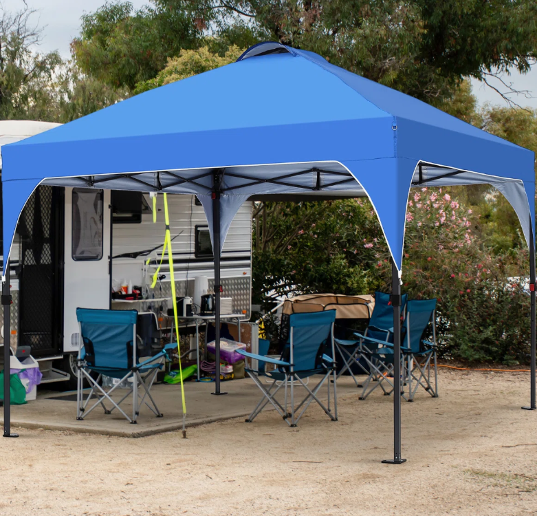 New in box 10 x 10 Ft Steel Patio Pop up Canopy