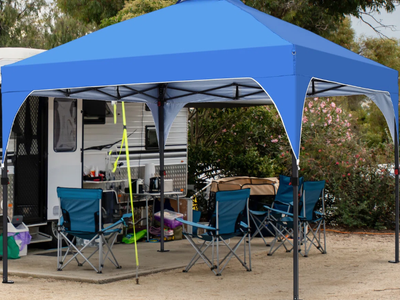 New in box 10 x 10 Ft Steel Patio Pop up Canopy
