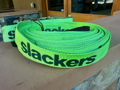 Slackers 60' Slackline – Green – Great Outdoor Fun!