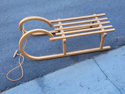 Vintage Wooden Gloco Sled