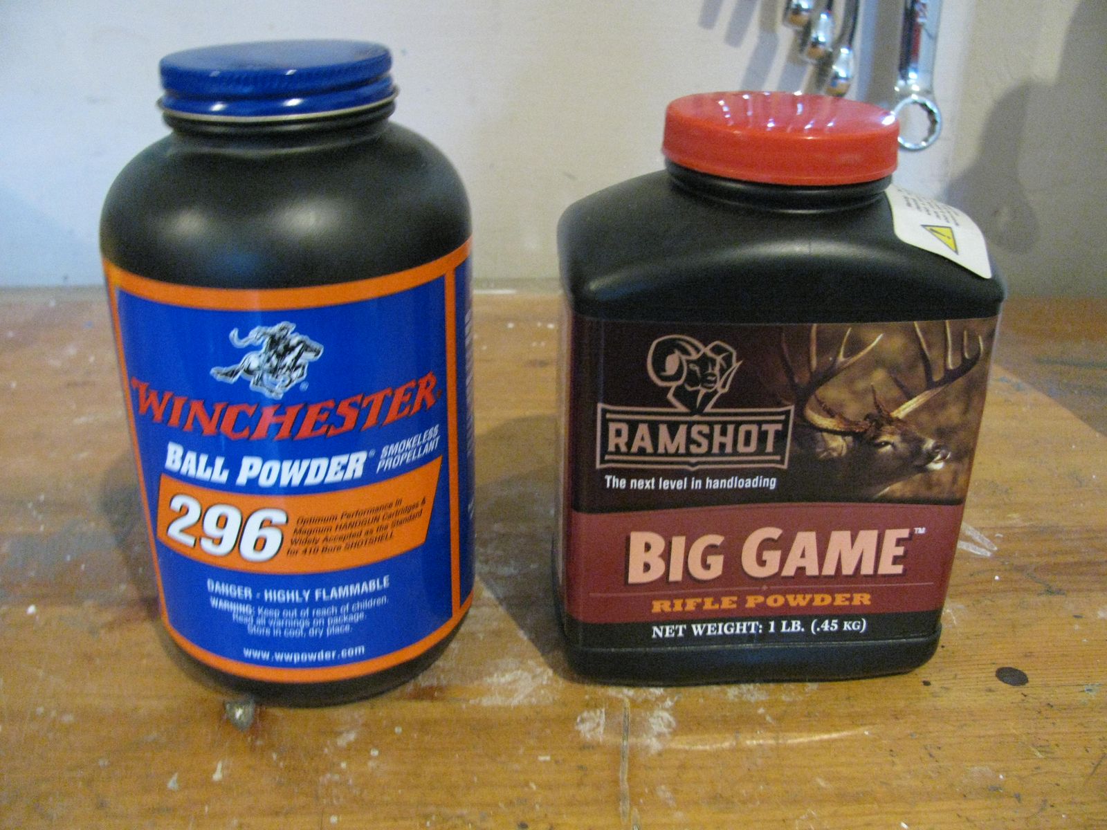 Winchester 296 Powder and Ramshot Big Game Powder