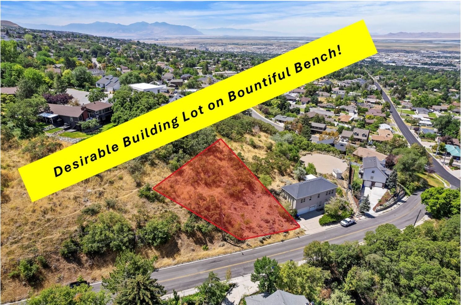 Desirable lot on Bountiful bench with views of the valley and mountains