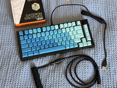 Glorious GMMK Pro Mechanical Gaming Keyboard, Custom Keycaps & Coiled Cable