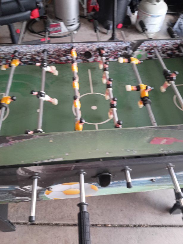 Used Foosball Table - Classic Game Room Fun, Scoreboard, Ready for Play