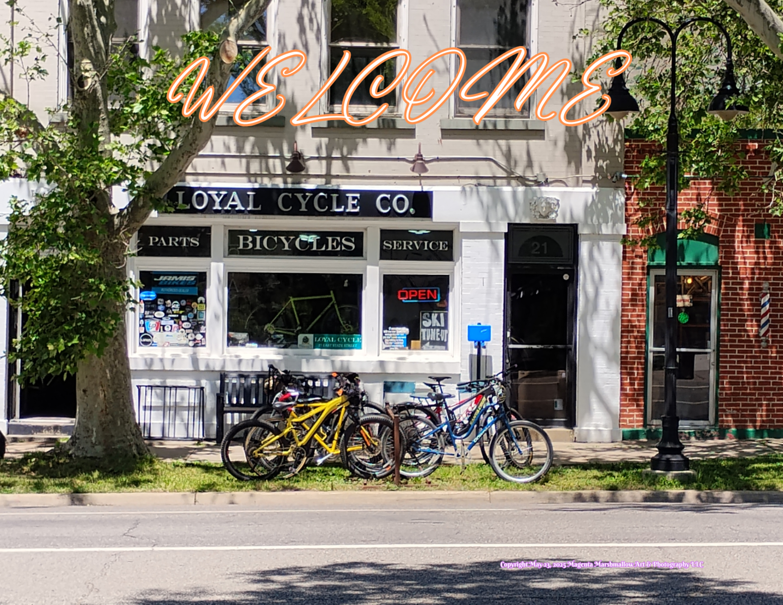 Loyal Bicycle Co. - Welcome Rug / Doormat. 35" x 55"