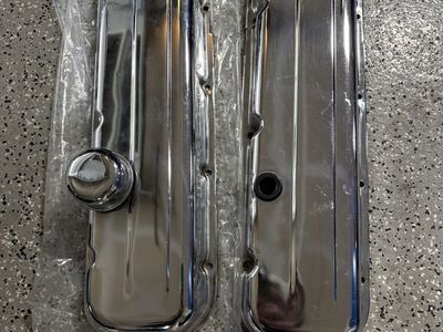 Chrome Valve Covers Pair 1970 Chevelle 396