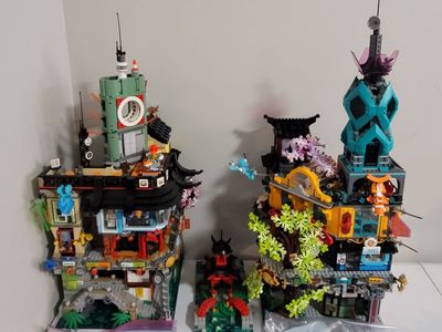 Lego Ninjago City and City Gardens both for $695