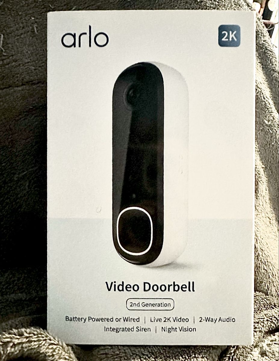 Arlo Video Doorbell 2K (2nd Gen, Latest Release), Wireless or Wired, 2-Way Audio