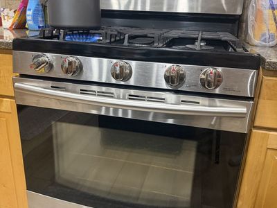 Samsung Stainless Steel Gas Range with Grates and Oven