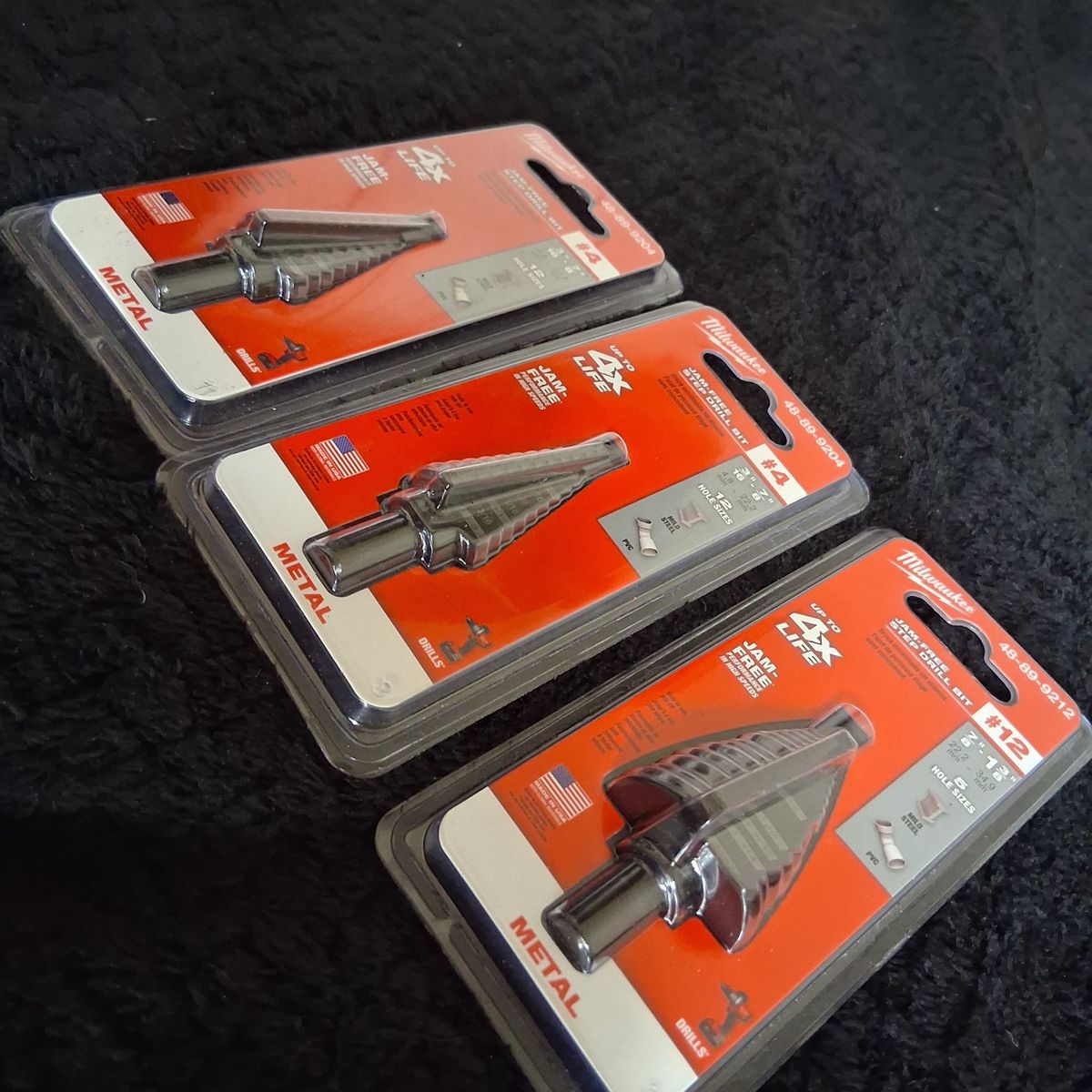 jam free step drill bit bundle
