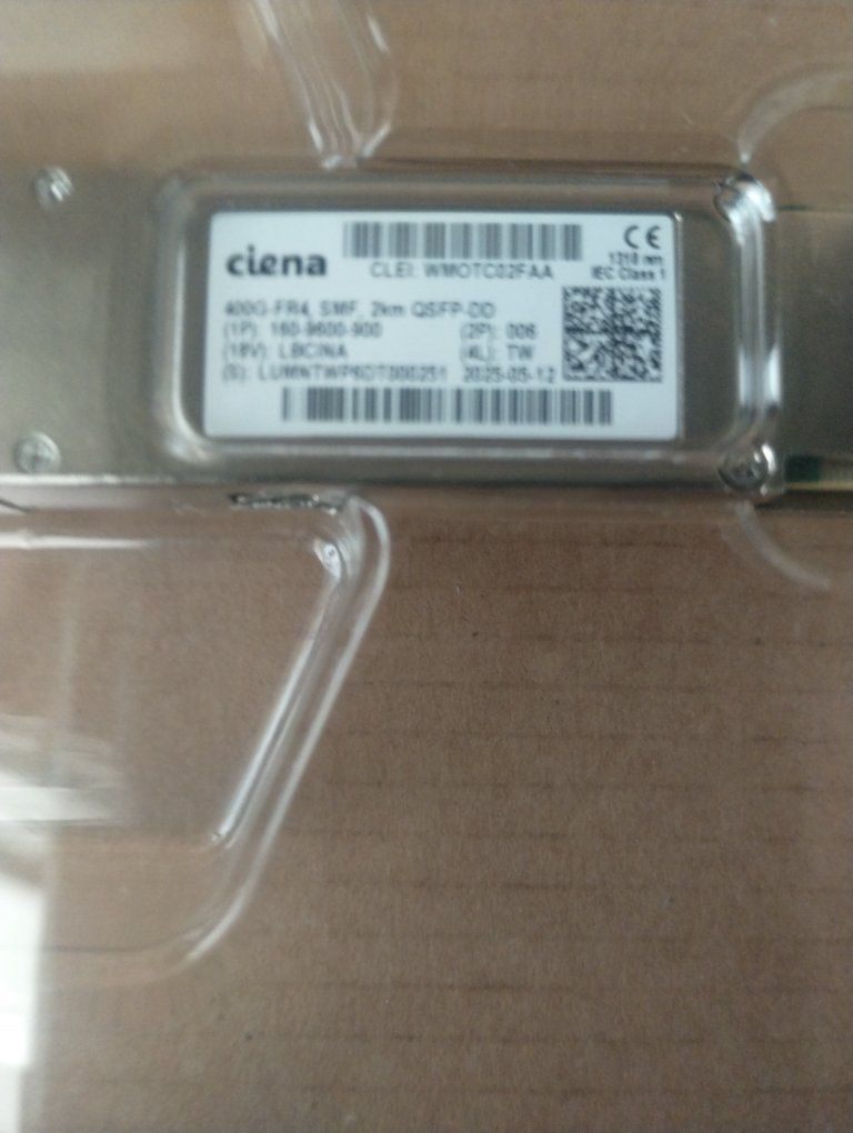 Ciena 400G-FRA SMF 2km QSFP-DD Transceiver Module WMOTC02FA

NEW IN BOX !! NEVER OPENED