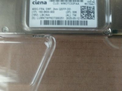 Ciena 400G-FRA SMF 2km QSFP-DD Transceiver Module WMOTC02FA
NEW IN BOX !! NEVER OPENED