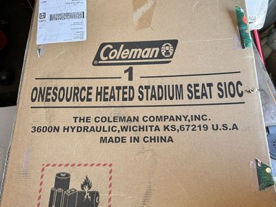 New in Box Coleman onesource heated stadium seat SIOC $99