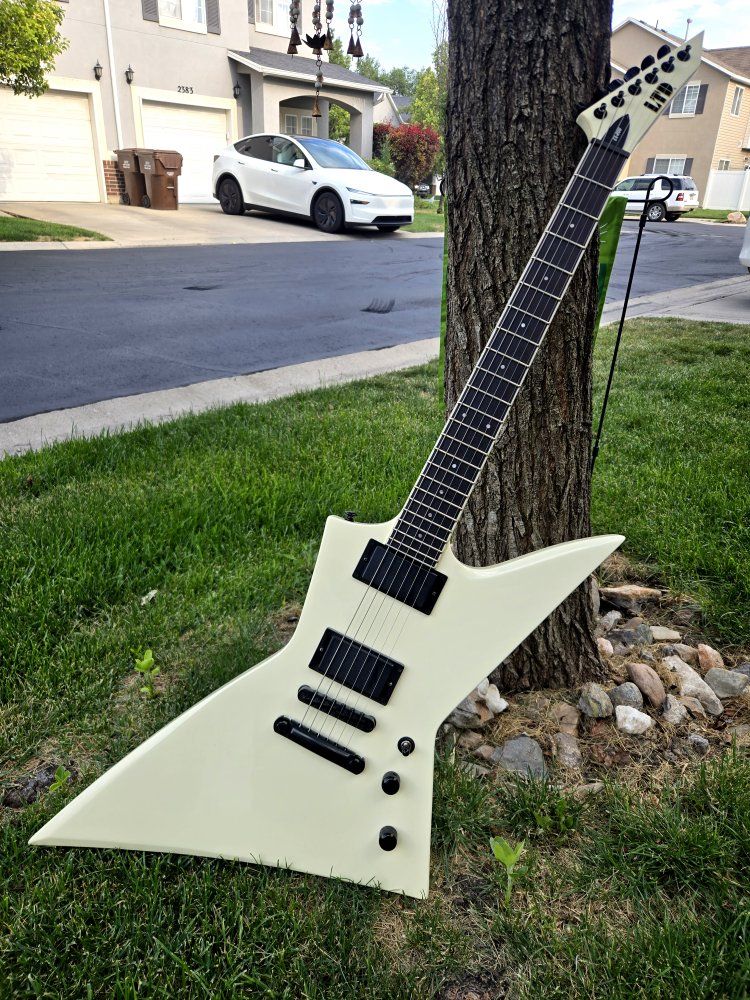 ESP LTD EX-200 Explorer Electric Guitar - White