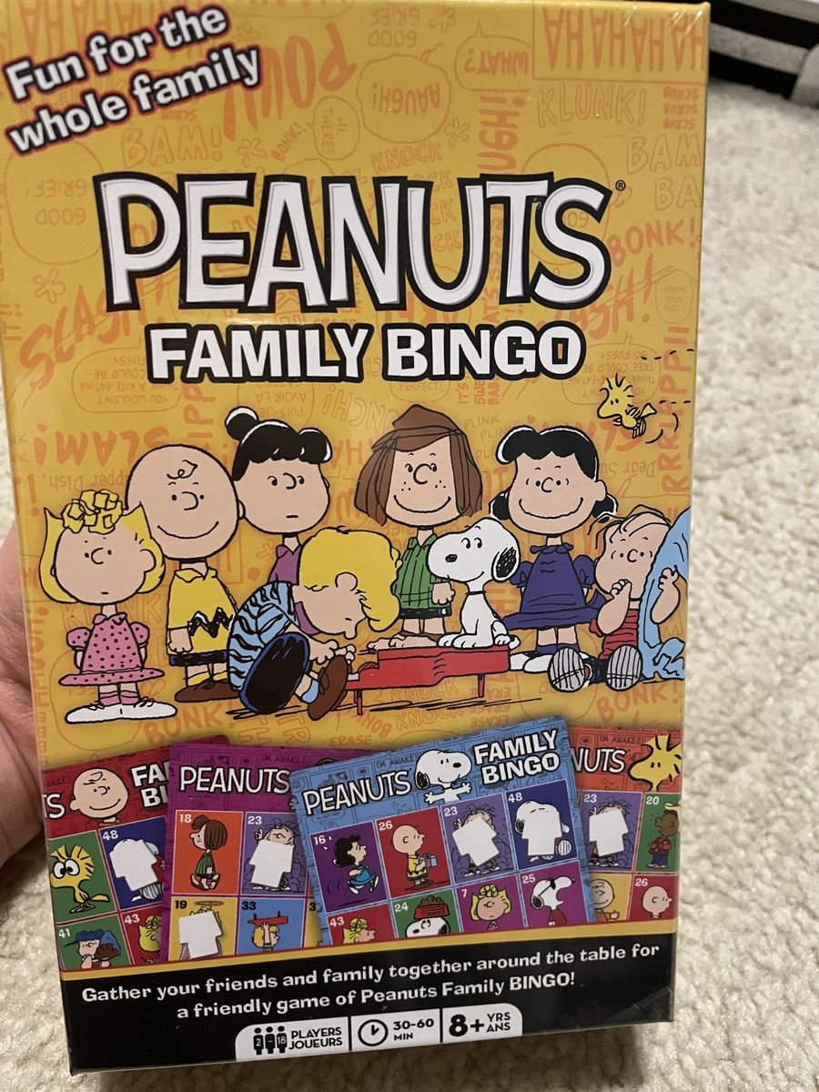 Peanuts Family Bingo Game - Sealed