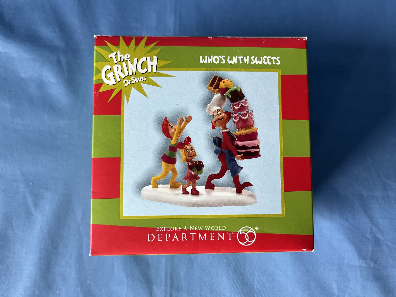 Dept. 56 Dr. Suess The Grinch Village - Who's With Sweets VERY RARE, SEALED, Retired