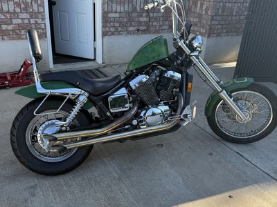 2006 Honda Shadow Cruiser Motorcycle with Ape Hanger Handlebars and Sissy Bar