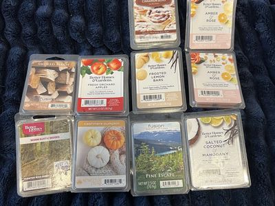 Better Homes & Gardens, Candle Warmers, & Fusion Scented Wax Melts Lot - Various Scents, 2.5oz Each
