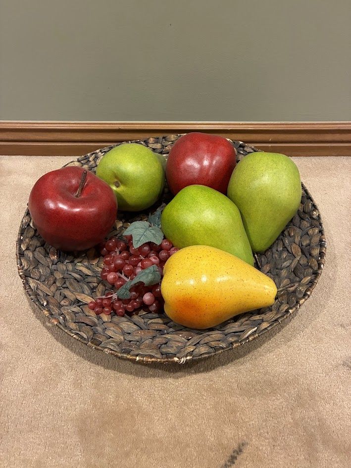 Faux Fruit Bowl Centerpiece (originally from Tai Pan Trading)