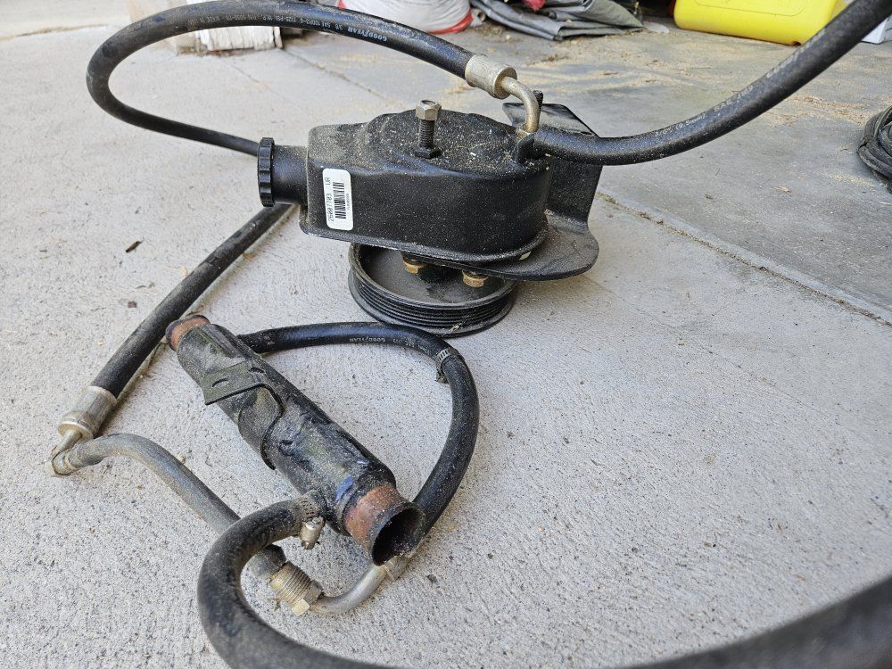 Power steering pump off a small 4 cylinder  inboard moter