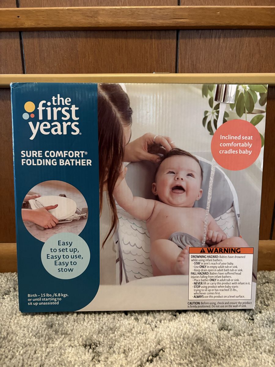 Baby bath bather, The First Years Sure Comfort Folding Bather