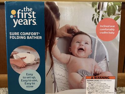 Baby bath bather, The First Years Sure Comfort Folding Bather