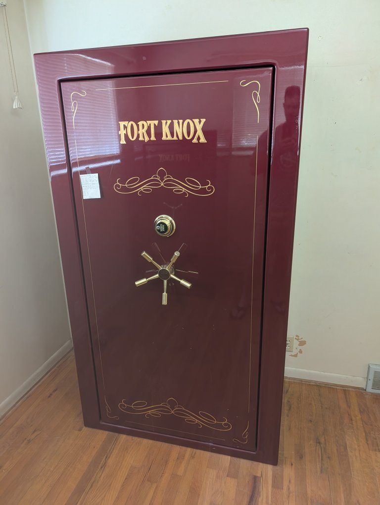 Fort Knox Maroon Gun Safe - 72in H x 41in W x 27in D