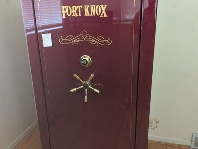 Fort Knox Maroon Gun Safe - 72in H x 41in W x 27in D