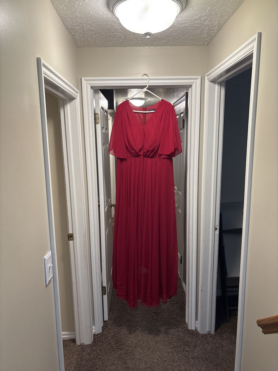 Formal Plus Size Red Dress - Size 3X