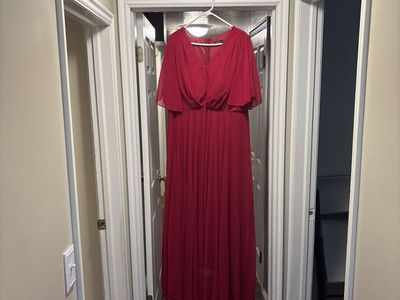 Formal Plus Size Red Dress - Size 3X