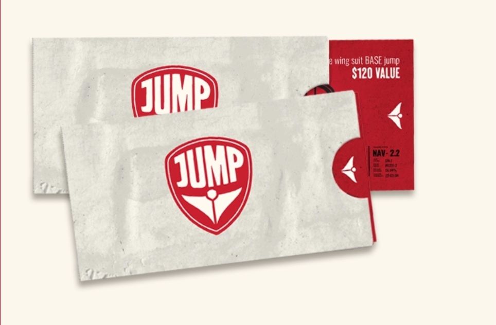 VR skydiving at Make the Jump