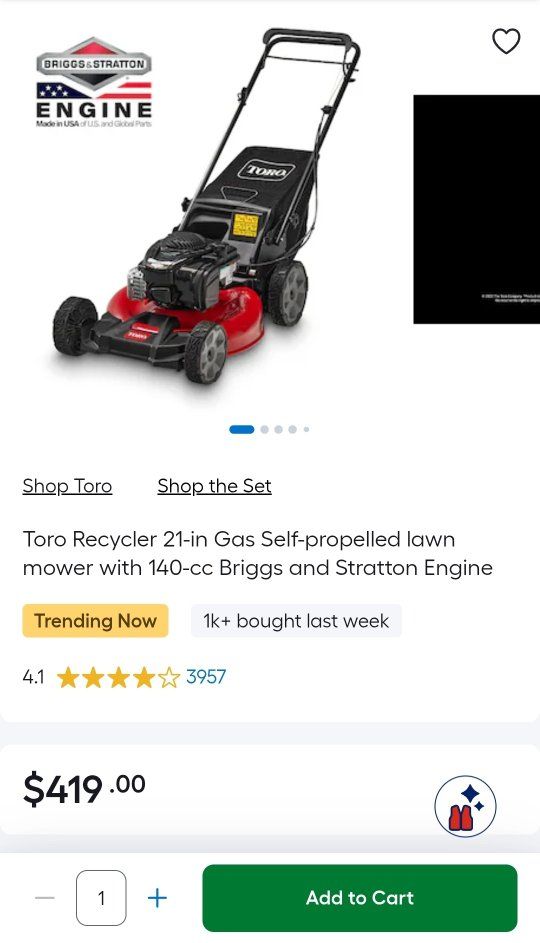 Toro Recycler 21-in Gas Self-propelled lawn mower