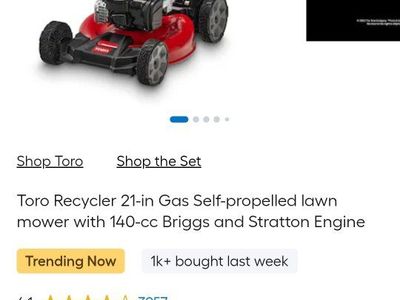 Toro Recycler 21-in Gas Self-propelled lawn mower