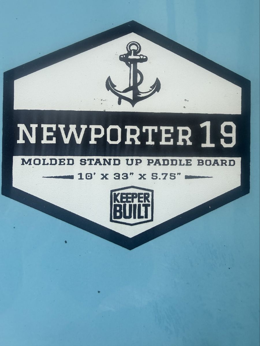 Keeper Built Newporter 19 Scott Burke 10'  Stand Up Paddle Board SUP Blue/White