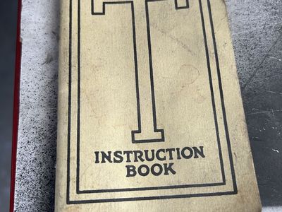 Model T instruction manual