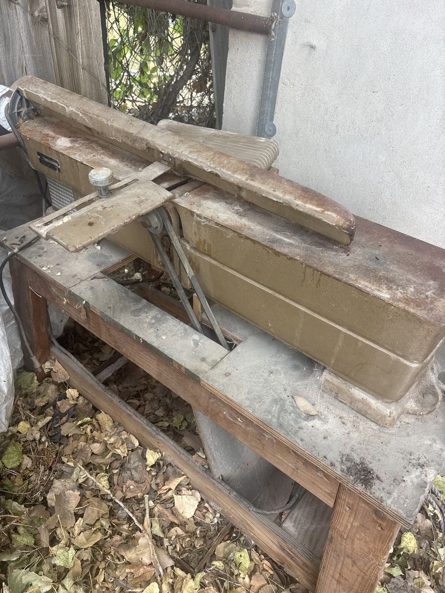 Vintage Craftsman Jointer Planer with Wooden Stand