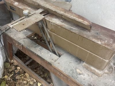 Vintage Craftsman Jointer Planer with Wooden Stand