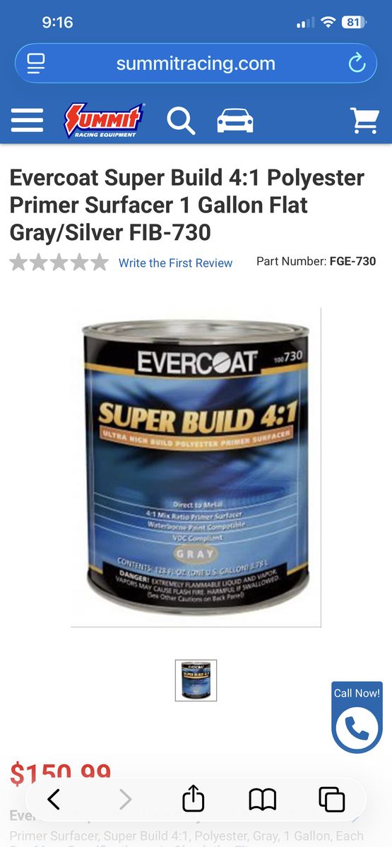 Ever Coat  Super Build 4:1 Polyester