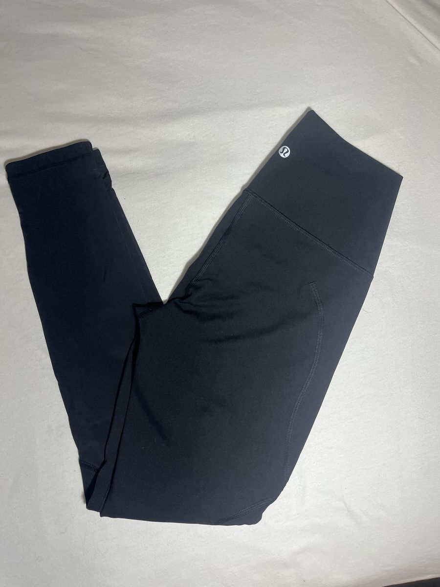 Lululemon black active leggings size 4
